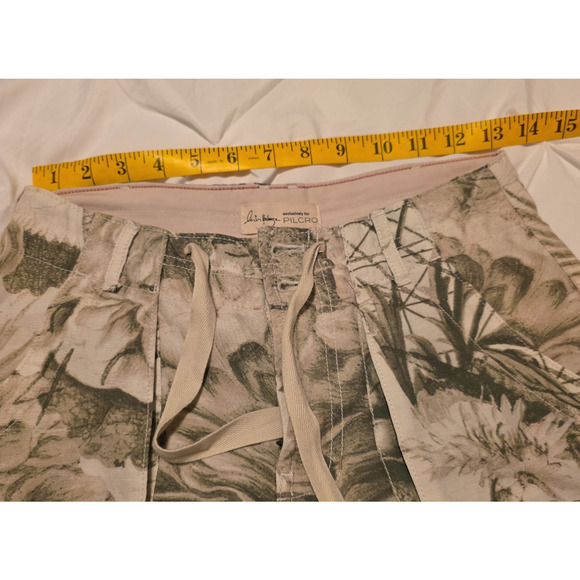 Anthropologie Pilcro Silky Beach Cargo Pants Manel Villalonga Linen/Lyocell - Picture 8 of 11